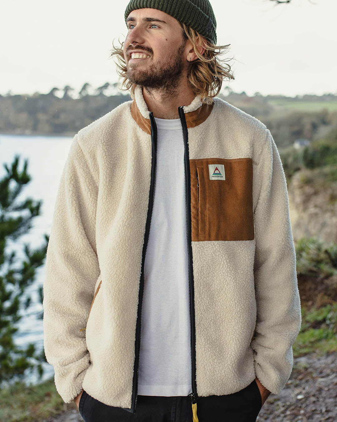 Trekker Recycled Deep-Pile Sherpa Fleece - Warm Ivory