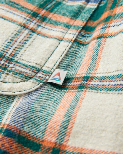 Freestyle Sherpa-Lined Shirt Jacket - Birch/Rain Forest Check