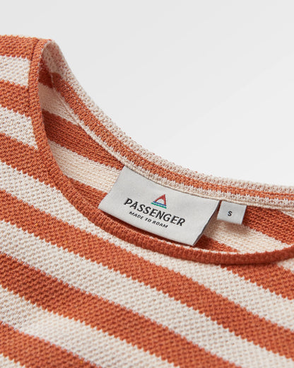 Panorama Striped Long Sleeve T-Shirt - Glazed Ginger