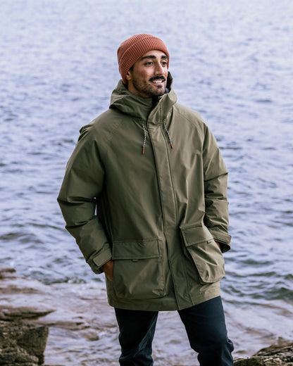 Baltic Recycled Insulated Parka - Khaki Green