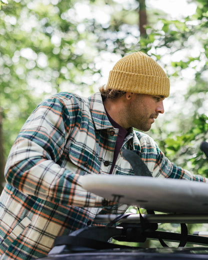 Freestyle Sherpa-Lined Shirt Jacket - Birch/Rain Forest Check