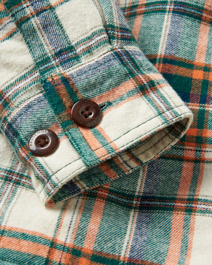 Freestyle Sherpa-Lined Shirt Jacket - Birch/Rain Forest Check